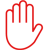 A hand signaling 'stop'